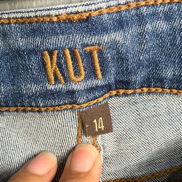 Kut from the Kloth “Fab ab high rise skinny” Blue Women's Jeans size 14 #713 - Picture 8 of 11